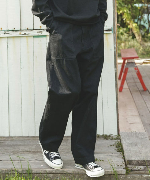 MR.OLIVE / RINSE WASH 12oz CRUNCH DEINIM / UTILITY PANTS / ミスターオリーブ リンスウォッシュ 12オンス クランチデニム / ユーティリティパンツ